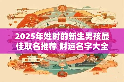 2025年姓时的新生男孩最佳取名推荐 财运名字大全