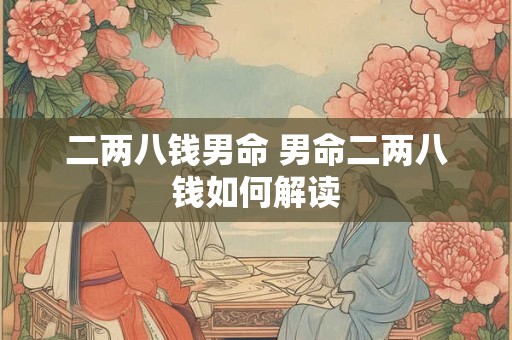 二两八钱男命 男命二两八钱如何解读