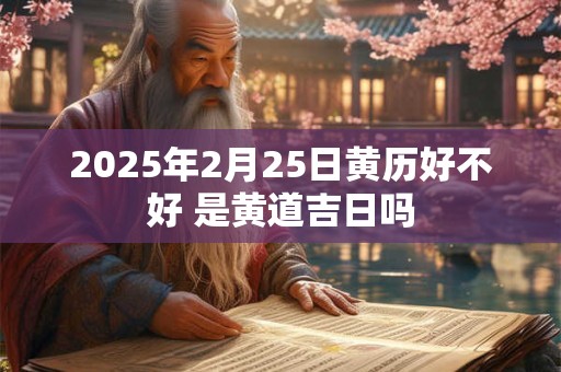 2025年2月25日黄历好不好 是黄道吉日吗