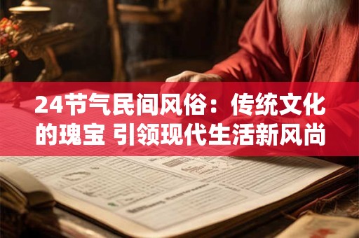 24节气民间风俗：传统文化的瑰宝 引领现代生活新风尚！