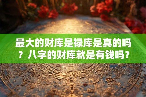 最大的财库是禄库是真的吗？八字的财库就是有钱吗？