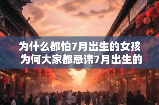 为什么都怕7月出生的女孩 为何大家都忌讳7月出生的女孩