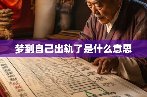 梦到自己出轨了是什么意思