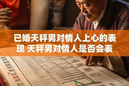 已婚天秤男对情人上心的表现 天秤男对情人是否会表现出专注