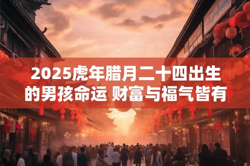 2025虎年腊月二十四出生的男孩命运 财富与福气皆有