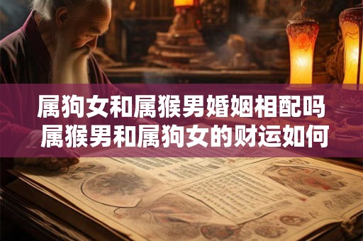 属狗女和属猴男婚姻相配吗 属猴男和属狗女的财运如何