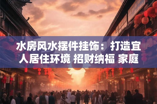 水房风水摆件挂饰：打造宜人居住环境 招财纳福 家庭和谐