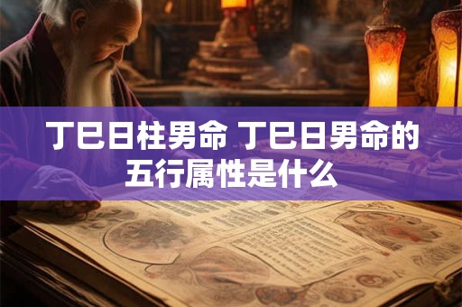 丁巳日柱男命 丁巳日男命的五行属性是什么