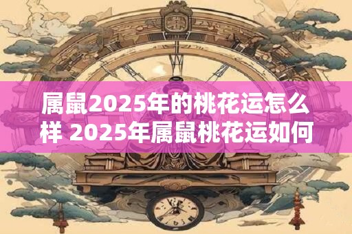 属鼠2025年的桃花运怎么样 2025年属鼠桃花运如何