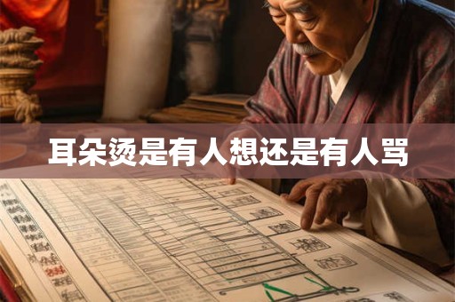 耳朵烫是有人想还是有人骂