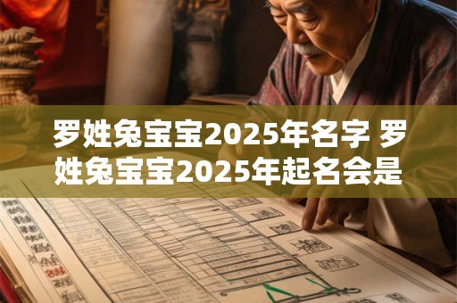罗姓兔宝宝2025年名字 罗姓兔宝宝2025年起名会是什么