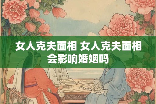 女人克夫面相 女人克夫面相会影响婚姻吗