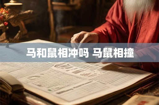 马和鼠相冲吗 马鼠相撞