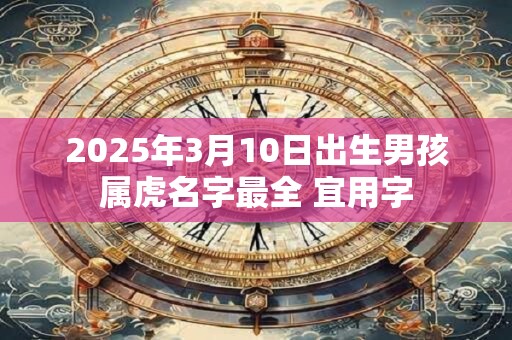 2025年3月10日出生男孩属虎名字最全 宜用字