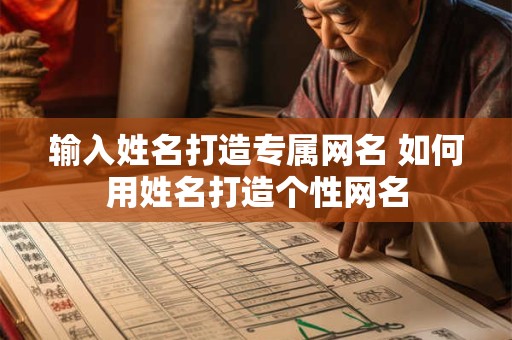 输入姓名打造专属网名 如何用姓名打造个性网名