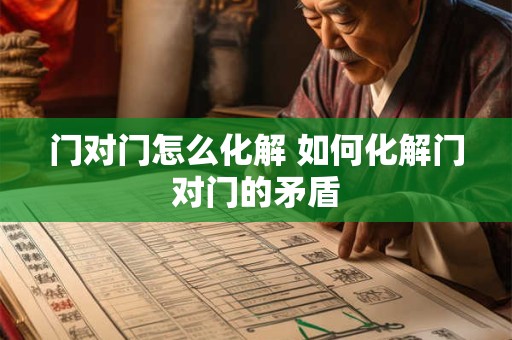 门对门怎么化解 如何化解门对门的矛盾