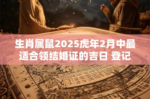 生肖属鼠2025虎年2月中最适合领结婚证的吉日 登记上等佳期