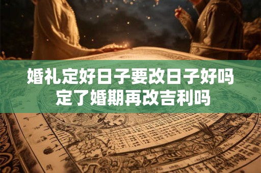 婚礼定好日子要改日子好吗 定了婚期再改吉利吗