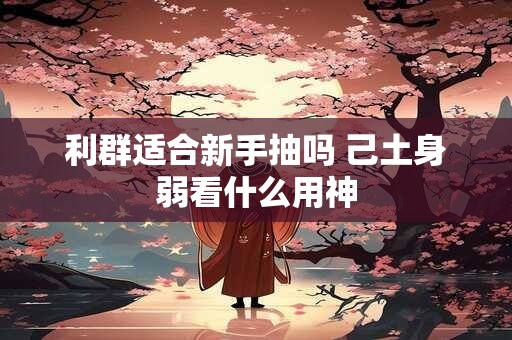 利群适合新手抽吗 己土身弱看什么用神