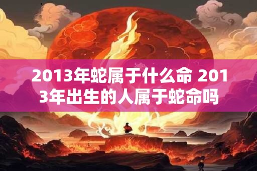 2013年蛇属于什么命 2013年出生的人属于蛇命吗