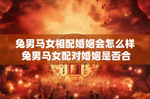 兔男马女相配婚姻会怎么样 兔男马女配对婚姻是否合适