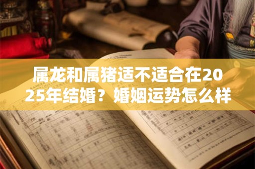 属龙和属猪适不适合在2025年结婚？婚姻运势怎么样？