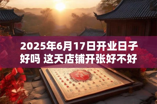 2025年6月17日开业日子好吗 这天店铺开张好不好