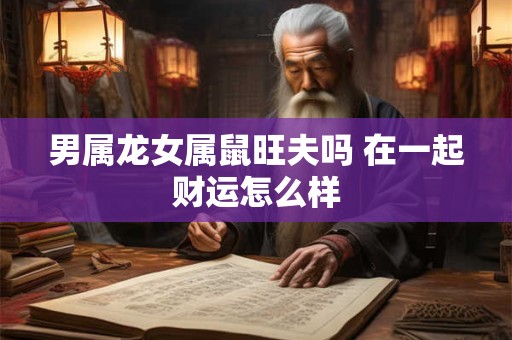 男属龙女属鼠旺夫吗 在一起财运怎么样