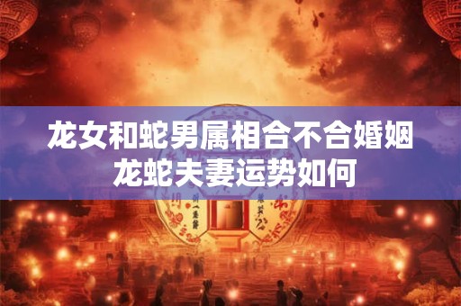 龙女和蛇男属相合不合婚姻 龙蛇夫妻运势如何