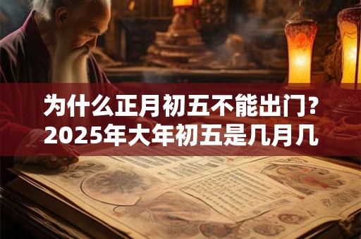 为什么正月初五不能出门？2025年大年初五是几月几日？