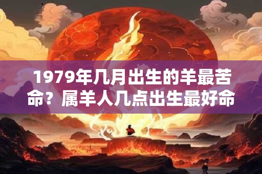 1979年几月出生的羊最苦命？属羊人几点出生最好命？