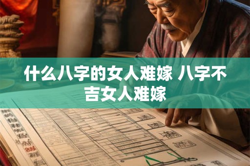 什么八字的女人难嫁 八字不吉女人难嫁