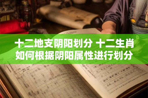 十二地支阴阳划分 十二生肖如何根据阴阳属性进行划分
