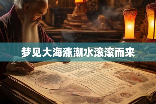 梦见大海涨潮水滚滚而来