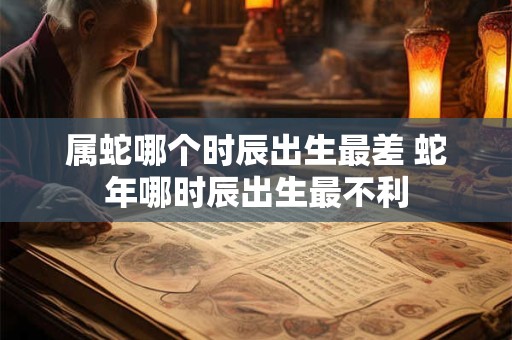 属蛇哪个时辰出生最差 蛇年哪时辰出生最不利