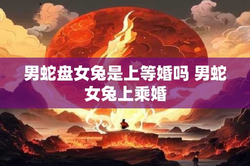 男蛇盘女兔是上等婚吗 男蛇女兔上乘婚