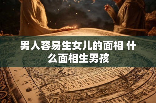 男人容易生女儿的面相 什么面相生男孩