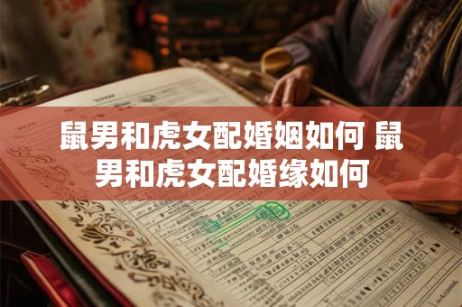 鼠男和虎女配婚姻如何 鼠男和虎女配婚缘如何