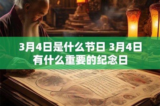 3月4日是什么节日 3月4日有什么重要的纪念日