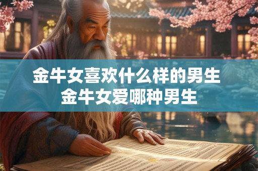 金牛女喜欢什么样的男生 金牛女爱哪种男生