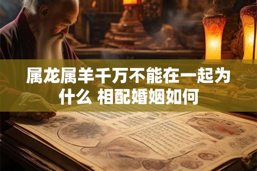 属龙属羊千万不能在一起为什么 相配婚姻如何