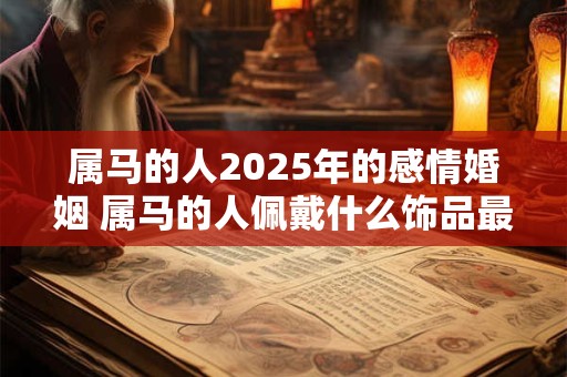 属马的人2025年的感情婚姻 属马的人佩戴什么饰品最好 属马的人2025年的感情婚姻 属马的人佩戴什么饰品最好