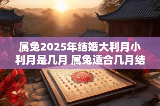 属兔2025年结婚大利月小利月是几月 属兔适合几月结婚