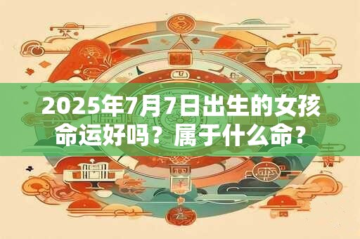 2025年7月7日出生的女孩命运好吗？属于什么命？