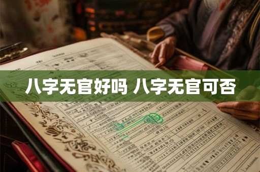 八字无官好吗 八字无官可否