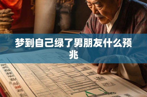 梦到自己绿了男朋友什么预兆 梦到自己绿了男朋友什么预兆