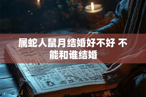 属蛇人鼠月结婚好不好 不能和谁结婚