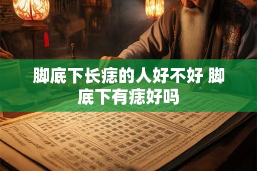 脚底下长痣的人好不好 脚底下有痣好吗