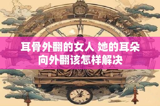 耳骨外翻的女人 她的耳朵向外翻该怎样解决