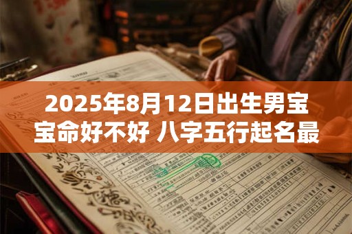 2025年8月12日出生男宝宝命好不好 八字五行起名最全款